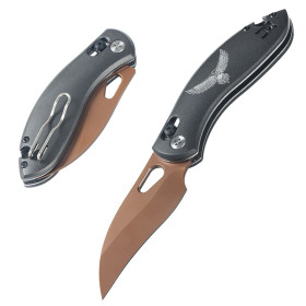 Little Eagle Aluminum Handle Axis Lock Shaft Lock Camping Tactical Folding Pocket Hunting Knife Wholesale UD408854